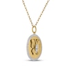 Thumbnail Image 2 of STUDIO BY KAY Diamond Butterfly Medallion Necklace 1/4 ct tw 24K Yellow Gold Vermeil Sterling Silver 18&quot;