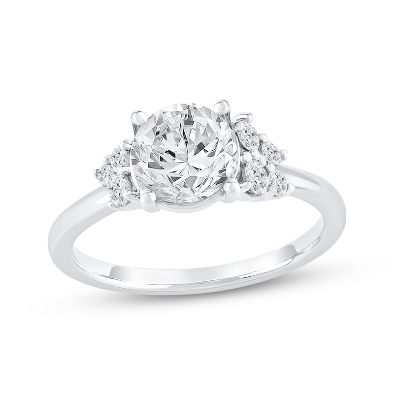 Main Image 1 of Now + Forever Lab-Grown Diamonds Round-Cut Engagement Ring 1-3/4 ct tw 14K White Gold