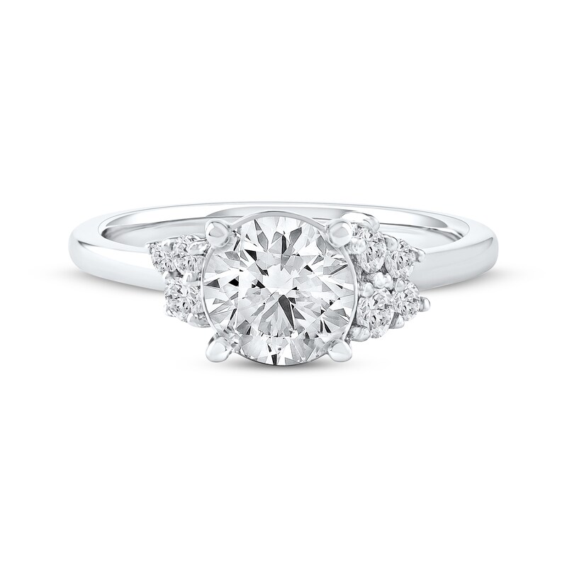 Main Image 3 of Now + Forever Lab-Grown Diamonds Round-Cut Engagement Ring 1-3/4 ct tw 14K White Gold