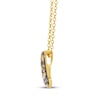 Thumbnail Image 2 of Le Vian Diamond Crescent Moon Necklace 5/8 ct tw 14K Honey Gold 19"