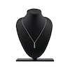 Thumbnail Image 5 of Multi-Diamond Teardrop Necklace 1/5 ct tw 10K White Gold 18"