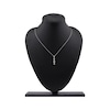 Thumbnail Image 6 of Multi-Diamond Teardrop Necklace 1/5 ct tw 10K White Gold 18"