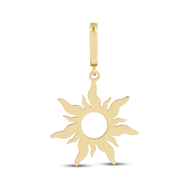 Main Image 1 of Charmed Memories Sun Charm 10K Yellow Gold