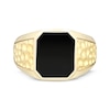 Thumbnail Image 3 of Emerald-Cut Black Onyx Signet Ring 10K Yellow Gold