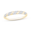 Thumbnail Image 1 of Now + Forever Diamond Diagonal Anniversary Ring 1/20 ct tw 10K Yellow Gold