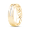 Thumbnail Image 2 of Now + Forever Men's Diamond Brushed Finish Wedding Band 1/3 ct tw 10K Yellow Gold