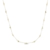 Thumbnail Image 1 of Italian Brilliance Diamond-Cut Bead Station Necklace 14K Yellow Gold 18"