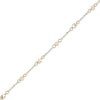 Thumbnail Image 3 of Italian Brilliance Diamond-Cut Bead Station Necklace 14K Yellow Gold 18"