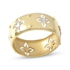 Thumbnail Image 1 of Italian Brilliance Diamond-Cut Clover Cutout Ring 14K Yellow Gold