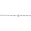 Thumbnail Image 3 of STUDIO BY KAY White Lab-Created Sapphire Oval Link Bracelet Sterling Silver 7.25"