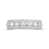 Thumbnail Image 4 of Now + Forever Lab-Grown Diamonds Marquise, Princess & Round-Cut Anniversary Ring 1-1/4 ct tw 14K White Gold