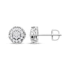 Thumbnail Image 3 of Men's Multi-Diamond Halo Stud Earrings 1/4 ct tw 10K White Gold