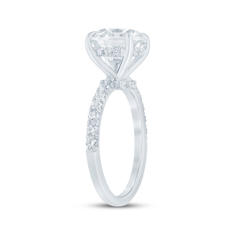 Main Image 2 of KAY Bow Collection Round-Cut Lab-Grown Diamond Engagement Ring 3-1/2 ct tw 14K White Gold