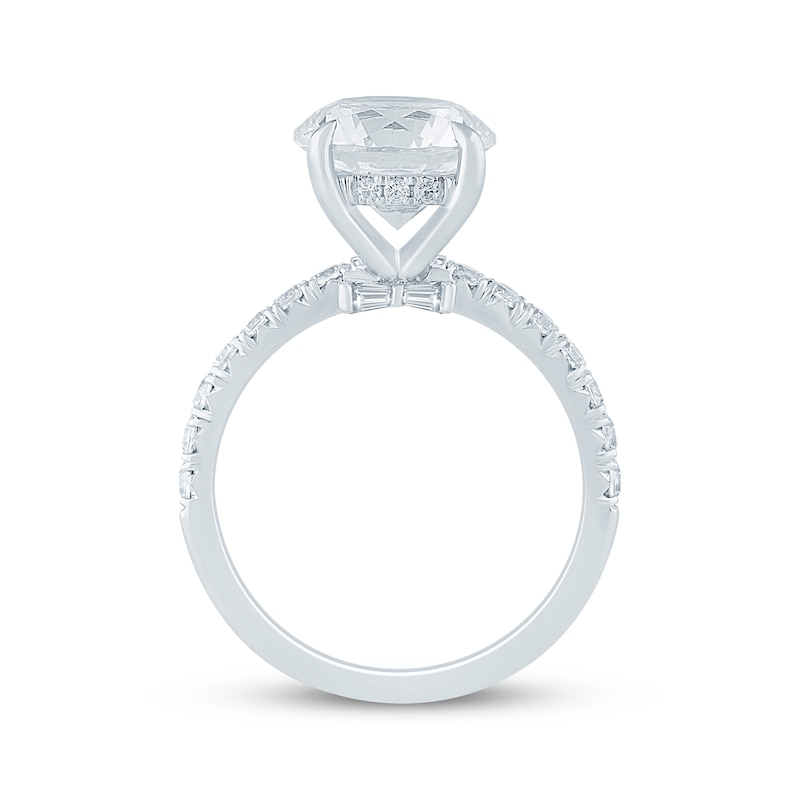 Main Image 3 of KAY Bow Collection Round-Cut Lab-Grown Diamond Engagement Ring 3-1/2 ct tw 14K White Gold