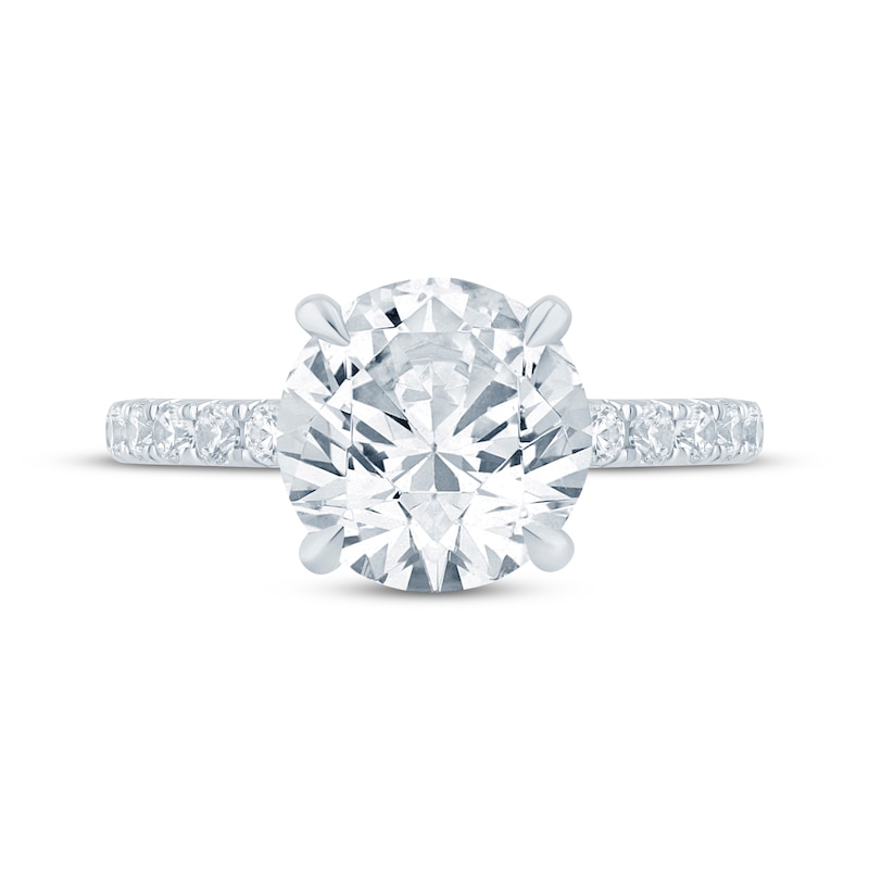 Main Image 4 of KAY Bow Collection Round-Cut Lab-Grown Diamond Engagement Ring 3-1/2 ct tw 14K White Gold