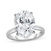 Thumbnail Image 1 of Lab-Grown Diamonds Oval-Cut Solitaire Engagement Ring 6 ct tw 14K White Gold (F/SI2)