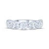 Thumbnail Image 3 of Now + Forever Lab-Grown Diamonds Oval & Round-Cut Anniversary Ring 1 ct tw 14K White Gold