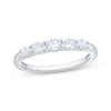 Thumbnail Image 1 of Now + Forever Lab-Grown Diamonds Oval-Cut Five-Stone Anniversary Ring 1/2 ct tw 14K White Gold
