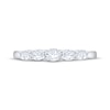 Thumbnail Image 3 of Now + Forever Lab-Grown Diamonds Oval-Cut Five-Stone Anniversary Ring 1/2 ct tw 14K White Gold