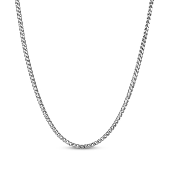 3.3mm Franco Chain Necklace Solid Sterling Silver 22"