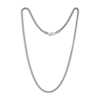 Thumbnail Image 2 of 3.3mm Franco Chain Necklace Solid Sterling Silver 22"