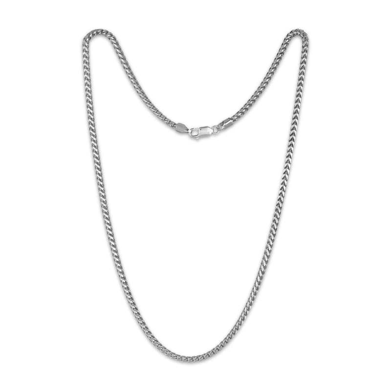 Main Image 2 of 3.3mm Franco Chain Necklace Solid Sterling Silver 22"