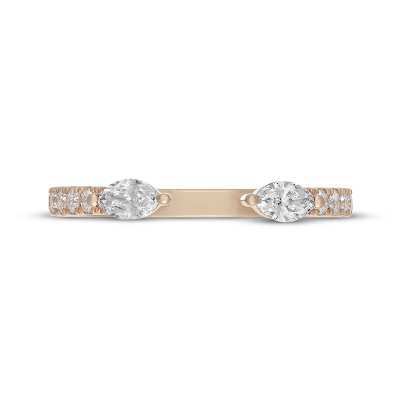 Main Image 3 of Neil Lane Artistry Marquise-Cut Lab-Grown Diamond Cuff Wedding Band 1/2 ct tw 14K Yellow Gold