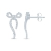 Thumbnail Image 3 of Monique Lhuillier Bliss Lab-Grown Diamond Bow Earrings 3/8 ct tw Platinum-Plated Sterling Silver