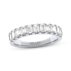 Thumbnail Image 1 of THE LEO Legacy Lab-Grown Diamond Emerald-Cut Anniversary Ring 1-1/2 ct tw 14K White Gold