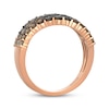 Thumbnail Image 3 of Le Vian Desert Diamonds Chocolate Ombré Wave Ring 1 ct tw 14K Strawberry Gold