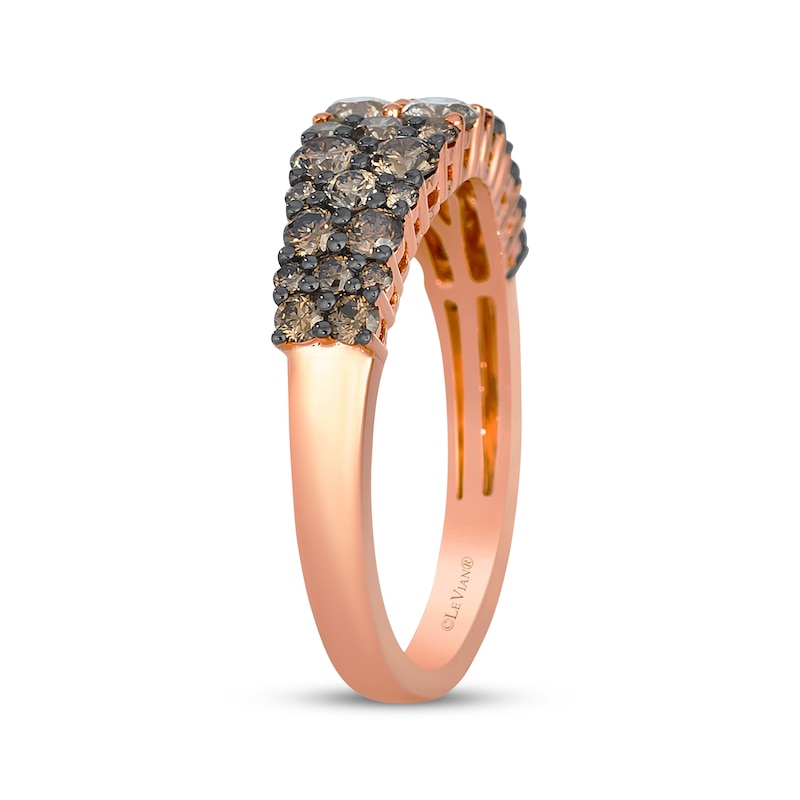 Main Image 2 of Le Vian Desert Diamonds Chocolate Ombré Ring 1 ct tw 14K Strawberry Gold