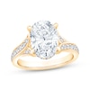 Thumbnail Image 1 of KAY Lab-Grown Diamonds Oval-Cut Hidden Halo Engagement Ring 3-1/2 ct tw 14K Yellow Gold