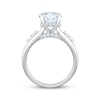 Thumbnail Image 2 of Now + Forever Lab-Grown Diamonds Oval-Cut & Marquise-Cut Engagement Ring 3-1/3 ct tw 14K White Gold