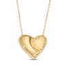 Thumbnail Image 3 of KAY Lab-Grown Diamonds Swirling Heart Necklace 1/20 ct tw 18K Yellow Gold-Plated Sterling Silver 18"