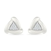 Thumbnail Image 1 of KAY Lab-Grown Diamonds Triangle Studs 1/20 ct tw Sterling Silver