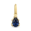 Thumbnail Image 1 of STUDIO BY KAY Pear-Shaped Blue Lab-Created Sapphire Charm 24K Yellow Gold Vermeil Sterling Silver