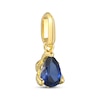 Thumbnail Image 2 of STUDIO BY KAY Pear-Shaped Blue Lab-Created Sapphire Charm 24K Yellow Gold Vermeil Sterling Silver