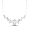 Thumbnail Image 1 of JOUJE Collection Lab-Grown Diamond Smile Necklace 1/2 ct tw 10K White Gold 18"
