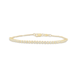 KAY Lab-Grown Diamonds Line & Chain Bracelet 3/8 ct tw 10K Yellow Gold 7"