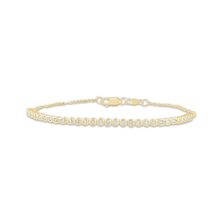 KAY Lab-Grown Diamonds Line & Chain Bracelet 3/8 ct tw 10K Yellow Gold 7"
