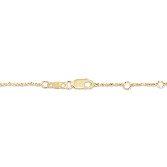 Thumbnail Image 2 of KAY Lab-Grown Diamonds Line & Chain Bracelet 3/8 ct tw 10K Yellow Gold 7"