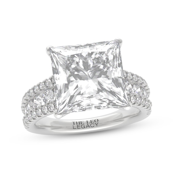 THE LEO Legacy Lab-Grown Diamond Princess-Cut Engagement Ring 7 ct tw 14K White Gold