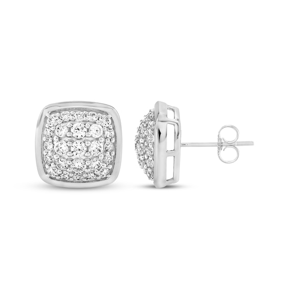 KAY Lab-Grown Diamonds Men's Composite Stud Earrings 3/4 ct tw Sterling Silver
