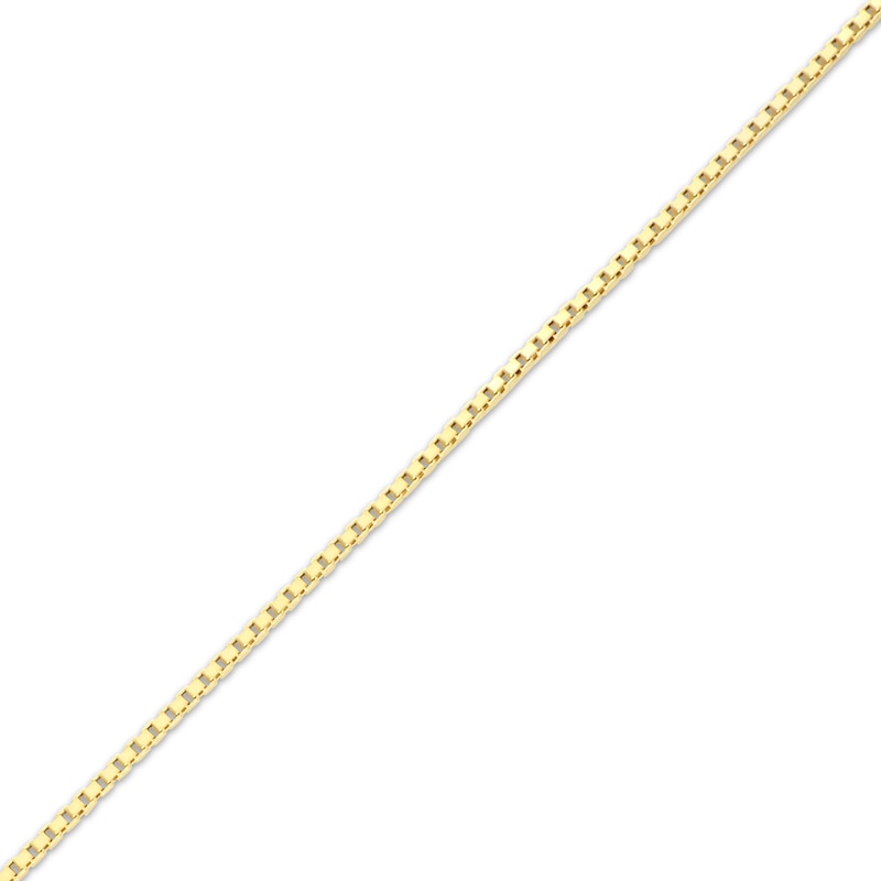 Main Image 1 of 1.3mm Box Chain Necklace Hollow 10K Yellow Gold 18"