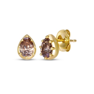 Le Vian Antique Pear-Shaped Diamond Solitaire Earrings 3/4 ct tw 14K Honey Gold