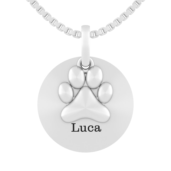 Paw Print Necklace (3 Lines)