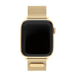 COACH Gold-Tone Stainless Steel Mesh Women's Apple Watch Strap 14700064