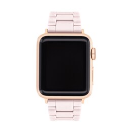 COACH Blush Ceramic Women's Apple Watch Strap 14700036