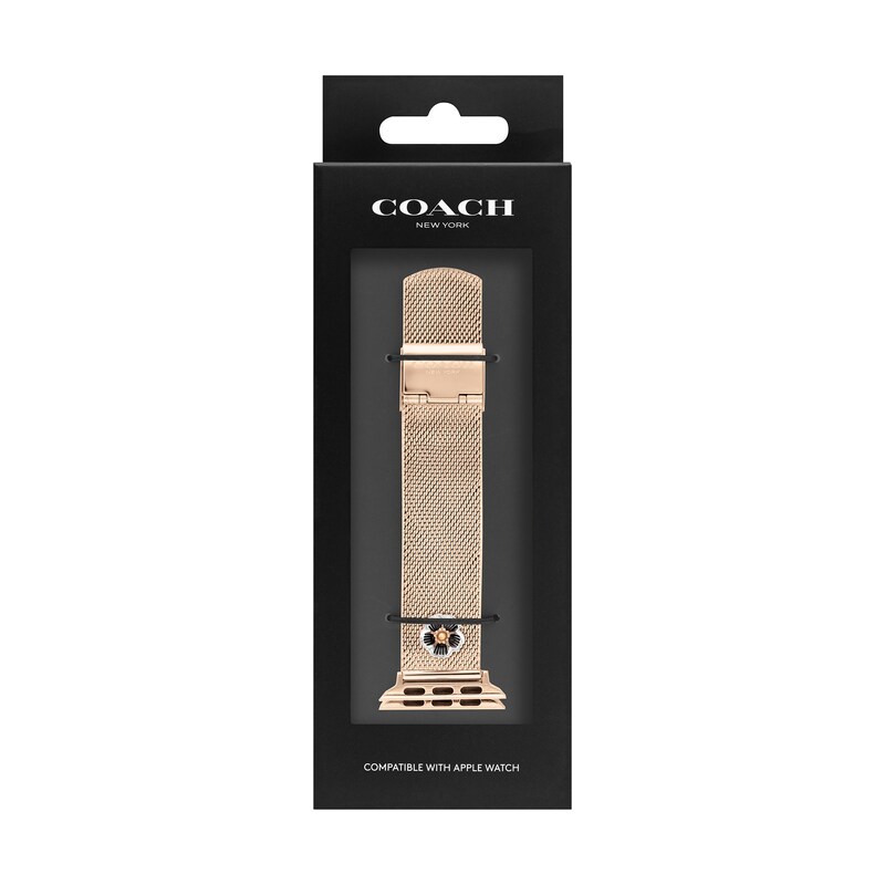 Main Image 4 of COACH Rose-Tone Stainless Steel Women's Apple Watch Strap 14700038