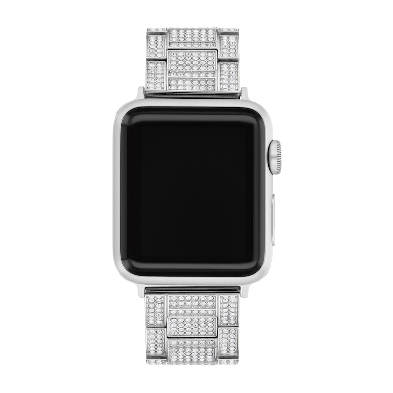 COACH Crystal Pavé Stainless Steel Women's Apple Watch Strap 14700056 | Kay